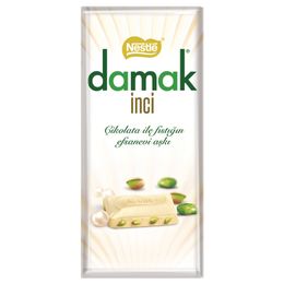 Damak 60 gr İnci Antep Fıstıklı Beyaz Çikolata