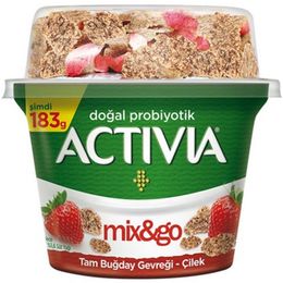 Danone 183 gr Activia Mix Go Çilek Doğal Probiyotik Yoğurt
