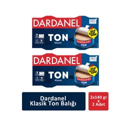 Dardanel 2 Adet 2x140 gr Klasik Ton Balığı