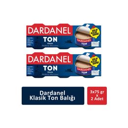 Dardanel 2'li 3x75 gr Klasik Ton Balığı