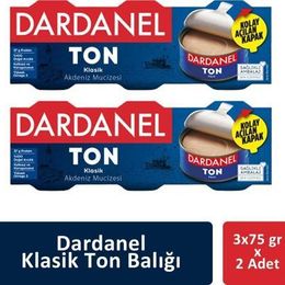 Dardanel 2'li 3x75 gr Klasik Ton Balığı