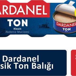 Dardanel 3'lü 3x75 gr Klasik Ton Balığı