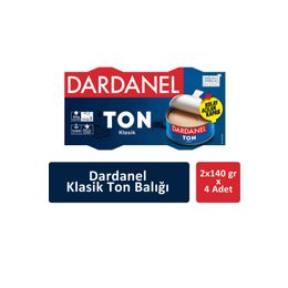 Dardanel 4'lü 2x140 gr Klasik Ton Balığı