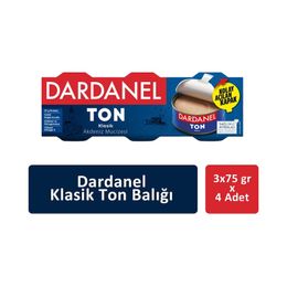Dardanel 4'lü 3x75 gr Klasik Ton Balığı