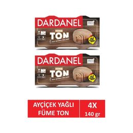 Dardanel 4x140 gr Ayçiçek Yağlı Füme Ton Balık