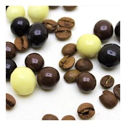 Dark Brown 1 kg Kahve Çekirdekli Çikolata Dolgulu Draje Bitter Sütlü Ve Beyaz Çikolatalı