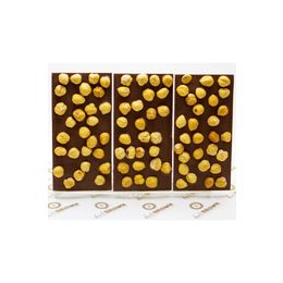 Dark Brown 300 gr Fındıklı Sütlü Tablet Çikolata El Yapımı Gerçek Bar Çikolata