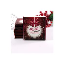 Dark Brown 48 Adet Mutlu Yıllar Madlen Yeni Yıl Tebrik Çikolatası