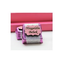 Dark Brown 48 Adet Sargılı Dolgulu Hoşgeldin Bebek Kız Çocuk Çikolatası