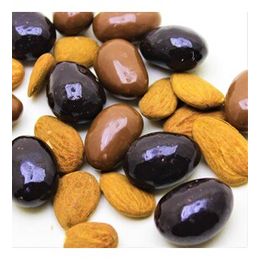 Dark Brown 500 gr Bademli Çikolata Dolgulu Bitter Ve Sütlü Draje