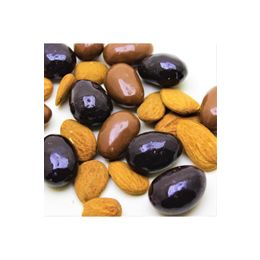 Dark Brown 500 gr Bademli Çikolata Dolgulu Bitter Ve Sütlü Draje