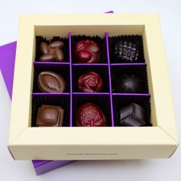 Dark Brown Chocolates & Confections 9 Adet Küçük Hediyelikler Spesiyel Özel Seri Çikolata