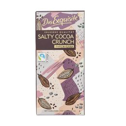 Das Exquisite 100 gr Kakao Parçacıklı Deniz Tuzlu Bitter Çikolata
