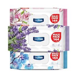 Deep Fresh Maxi Pack Karma Paket 3x144 Yaprak Islak Mendil