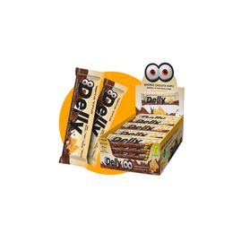 Delly 12x40 gr Şekersiz Çikolata Kaplı Bademli Portakalı Bar