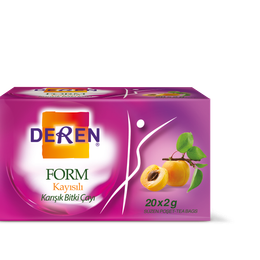 Deren 20'li Form Kayısılı Karışık Bitki Çayı