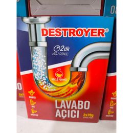 Destroyer 2x70 gr Lavabo Açıcı
