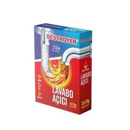 Destroyer 2x70 gr Lavabo Açıcı