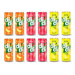 Didi 12x250 ml Şeftali + Çilek + Limon Aromalı Çay