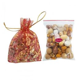 Dilşeker Lüks Ekonomik Hazır Keseli Paketlenmiş 100x50 gr Düğün Nişan ve Kına Kuruyemiş Çerezi
