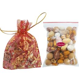 Dilşeker Lüks Hazır Keseli Paketlenmiş Düğün, Nişan ve Kına Kuruyemiş Çerezi 75 Adet x 50 gr