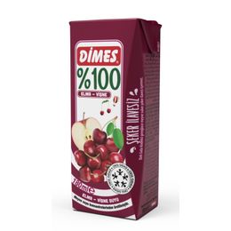 Dimes 180 ml %100 Elma&Vişne Suyu