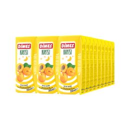 Dimes 200 ml Cam Şişe Kayısı Suyu
