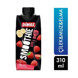 Dimes Smoothie 310 ml Çilek Muz ve Elmalı Meyve Suyu