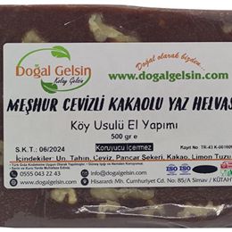 Doğal Gelsin 500 gr Cevizli Kakaolu Yaz Helvası