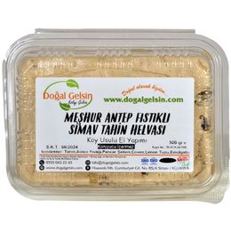 Doğal Gelsin 500 gr Meşhur Antep Fıstıklı Simav Tahin Helvası