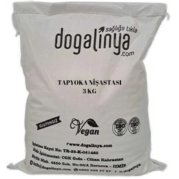 Doğalinya 3 kg Glutensiz Doğal Tapyoka Nişastası