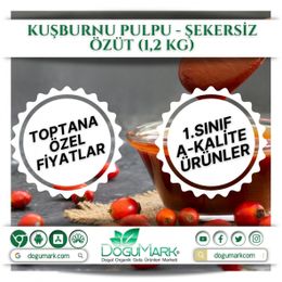 DoğuMark 1,2 kg Şekersiz Kuşburnu Pulpu