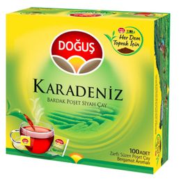 Doğuş 100'li Karadeniz EDT Bardak Poşet Siyah Süzen