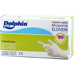 Dolphin Beyaz Lateks S 100'lü Paket Pudralı Eldiven