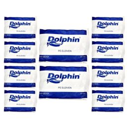 Dolphin İş Temizlik Tek Kullanımlık Şeffaf Poşet Büyük Boy 100 Adetlik 10 Paket Market Eldiven