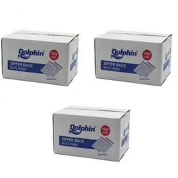 Dolphin Kilitli Şeffaf 11x14 cm 3x1000 Adet Buzdolabı Poşeti