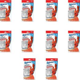 Dolphin Kırmızı Large Büyük 9-9,5 10 Paket Lateks Bulaşık Temizlik Eldiveni