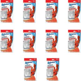Dolphin Kırmızı Orta Boy Medium 8-8,5 10 Paket Lateks Bulaşık Temizlik Eldiveni