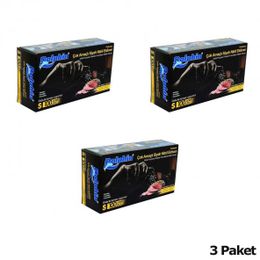 Dolphin S 3x100'lü Tek Kullanımlık Lateks Siyah Pudrasız Nitril Muayene Eldiveni