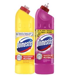 Domestos 750 ml Pembe Güç + Limon Ferahlığı 750 ml Çamaşır Suyu