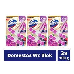 Domestos Aroma Hibiskus Kırmızı Meyveler 3x100 gr Tuvalet Bloğu