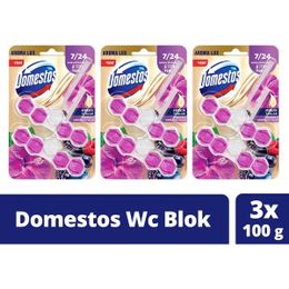 Domestos Aroma Hibiskus Kırmızı Meyveler 3x100 gr Tuvalet Bloğu