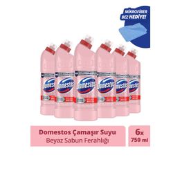 Domestos Beyaz Sabun Ferahlığı 6x750 ml Çamaşır Suyu