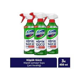 Domestos Çam Ferahlığı 3x450 ml Köpük Gücü Köpük Çamaşır Suyu