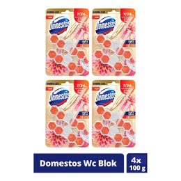 Domestos Yıldız Çiçeği Ejder Meyvesi 4x100 gr Tuvalet Bloğu