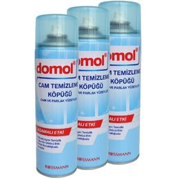Domol 3x500 ml Parlak Yüzeyler Cam Temizleme Köpüğü