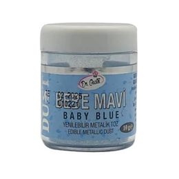 Dr. Gusto 10 gr Bebe Mavi Yenilebilir Metalik Toz Gıda Boyası