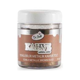 Dr. Gusto 10 gr Yenilebilir Kahve Metalik Toz Gıda Boyası