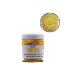 Dr. Gusto 10 gr Yenilebilir Parlak Altın Metalik Toz Gıda Boya