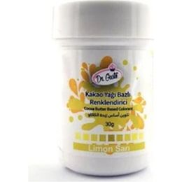 Dr. Gusto 30 gr Kakao Yağı Bazlı Sarı Çikolata Boyası